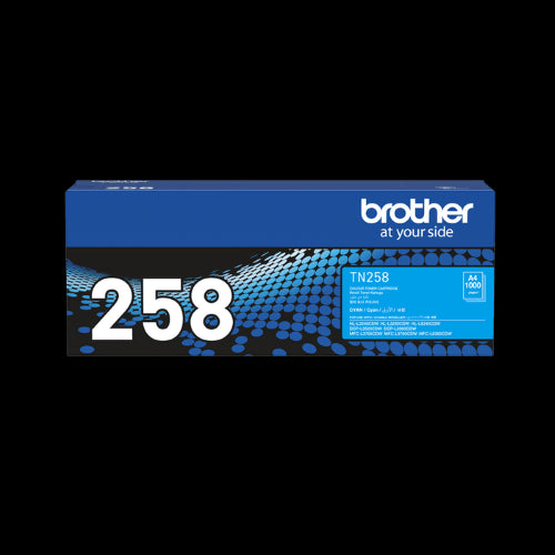 Brother TN258 Genuine Cyan Toner Cartridge