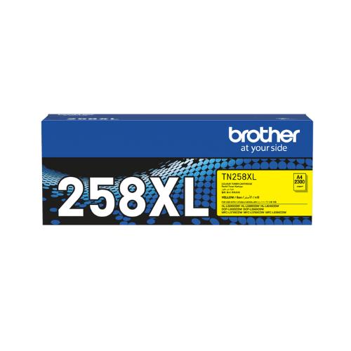 Brother TN258XL Genuine Yellow Toner Cartridge