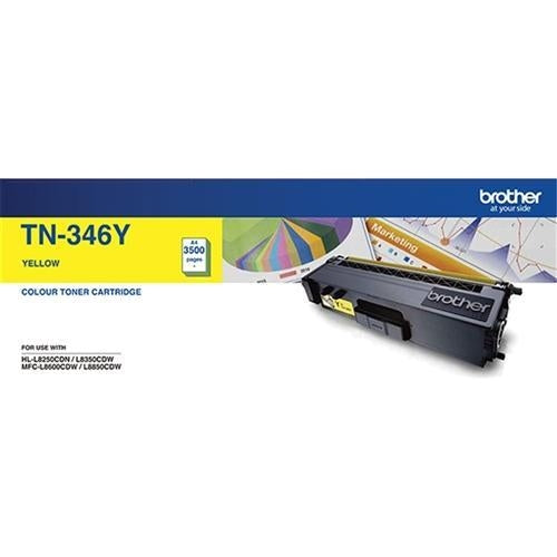 Brother TN346 / TN 346Y Yellow High Yield Genuine Toner