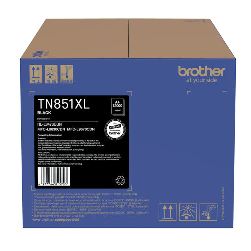 Brother TN851XLBK / TN851XL Black High Capacity Toner