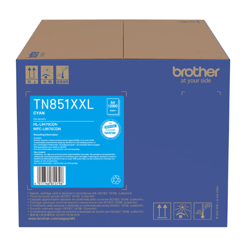 Brother TN851XXLC / TN851XXL Cyan Super High Capacity Toner