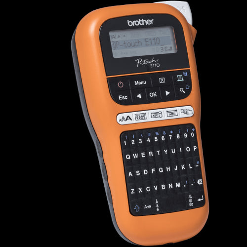 Brother PTE110VP Handheld Electrician Label Printer Including Carry Case