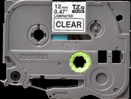 Brother TZe131 12mm TZ Tape Black on Clear x 8 Metres