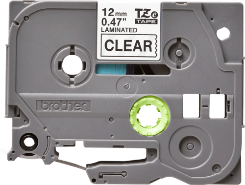 Brother TZe131 12mm TZ Tape Black on Clear x 8 Metres