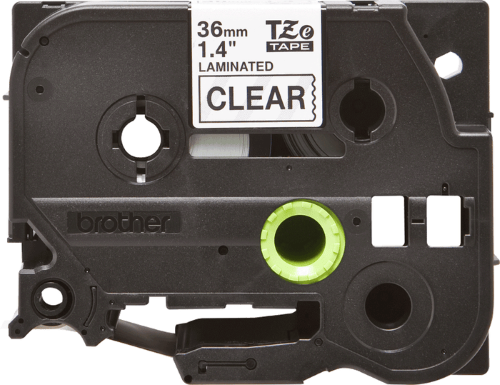 Brother TZe161 36mm TZ Tape Black on Clear