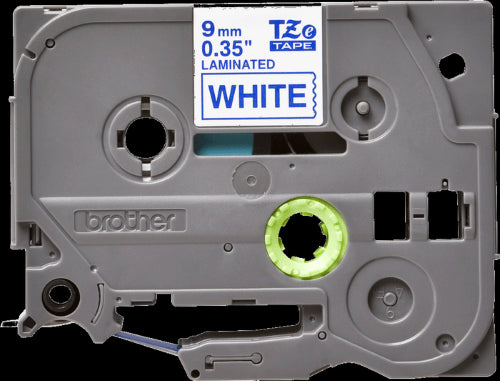 Brother TZe223 9mm TZ Tape Blue on White