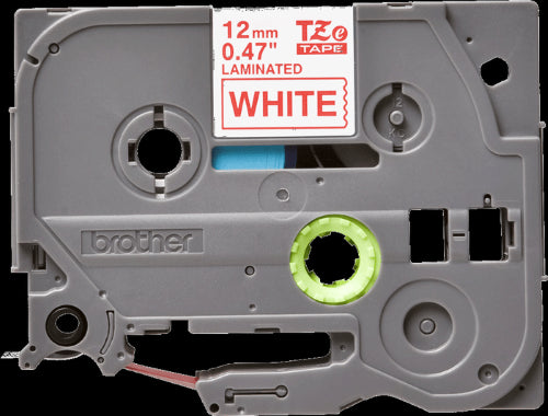 Brother TZe232 12mm TZ Tape Red on White