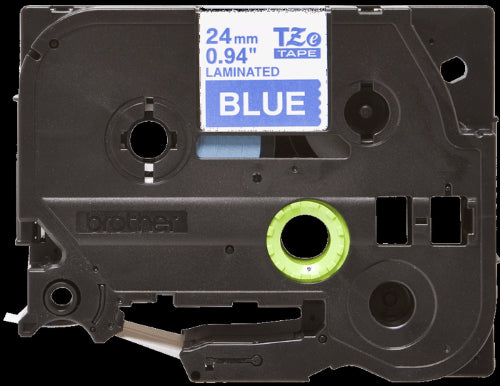 Brother TZe555 24mm TZ Tape White on Blue