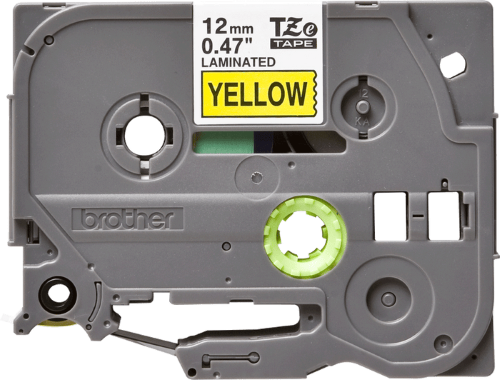 Brother TZe631 12mm TZ Tape Black on Yellow x 8 Metres