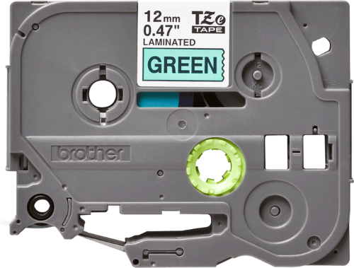 Brother TZe731 12mm TZ Tape Black on Green