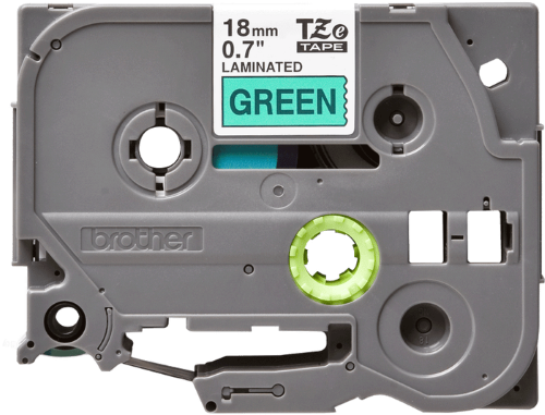 Brother TZe741 18mm TZ Tape Black on Green