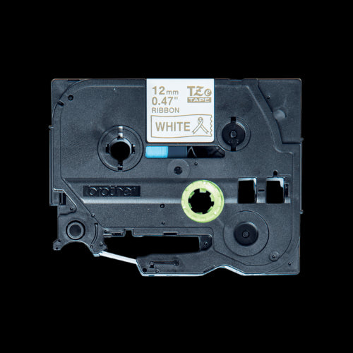 Brother TZeR234 12mm Non Adhesive Ribbon Gold on White