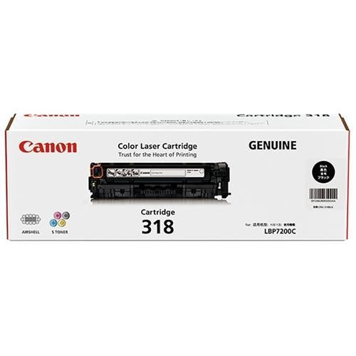 Canon 318 / Cart318BK Black Genuine Toner