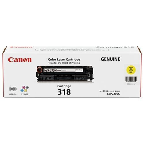 Canon 318 / Cart318Y Yellow Genuine Toner