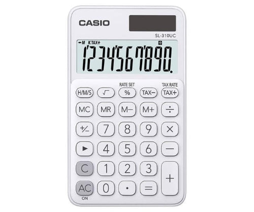 Casio SL310UCWE 10 Digit Portable Calculator