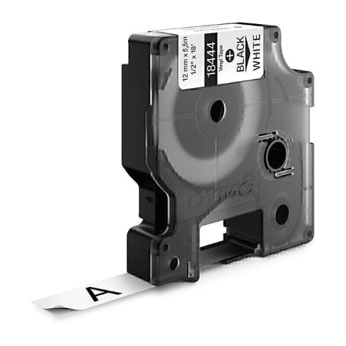 DymoRhino Black on White 12mm Tape