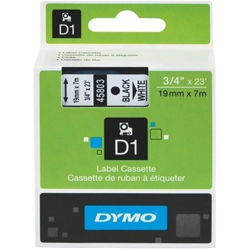 Dymo D1 Tape 19mm Black on White (45803)