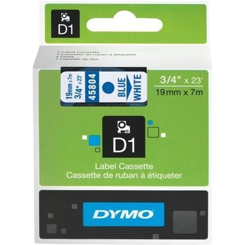Dymo D1 Tape 19mm Blue on White (45804)