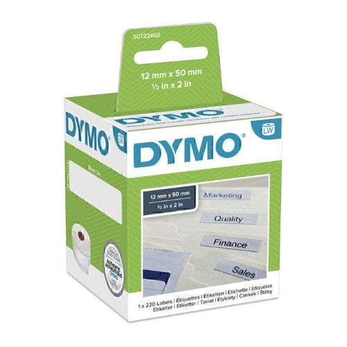 Dymo File Label 12mm x 50mm