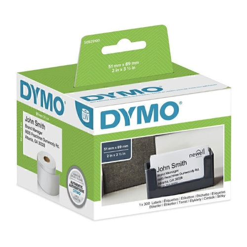 Dymo LabelWriter Name Badge Cards 51mm x 89mm (non-adhesive), White