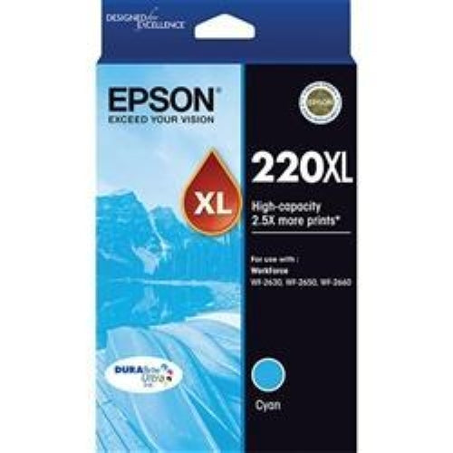 Epson 220 / 220XL Cyan High Capacity Original Cartridge