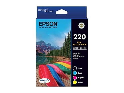 Epson 220 Value Pack 4 Colour Ink Cartridge