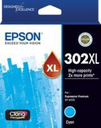 Epson 302XL Claria Premium Cyan Original Cartridge