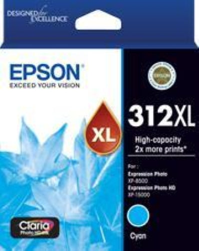 Epson 312XL Claria Photo HD Cyan Original Cartridge