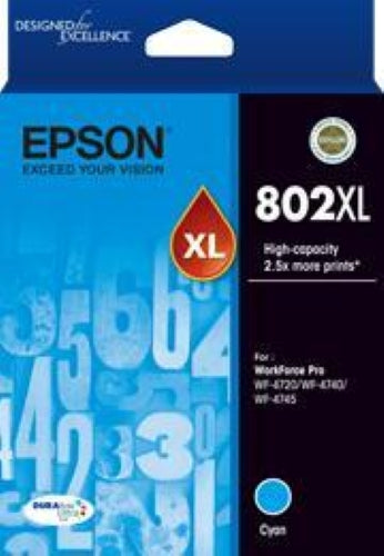 Epson 802XL Cyan Original Cartridge