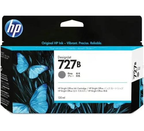 HP 727 / 727B Grey Genuine Ink Cartridge, 130ml (3WX15A)