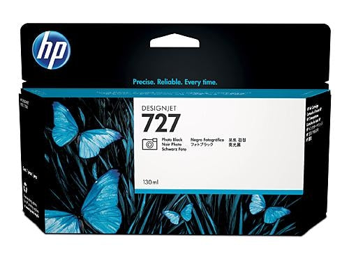 HP 727 Photo Black Genuine Ink Cartridge, 130ml (3WX14A)