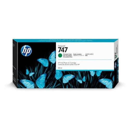 HP 747 Chromatic Green Genuine Ink Cartridge, 300ml (P2V84A)