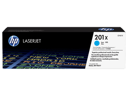 HP 201X / CF401X High Yield Cyan Original Toner