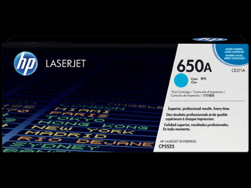 HP 650A / CE271A Cyan Original Toner