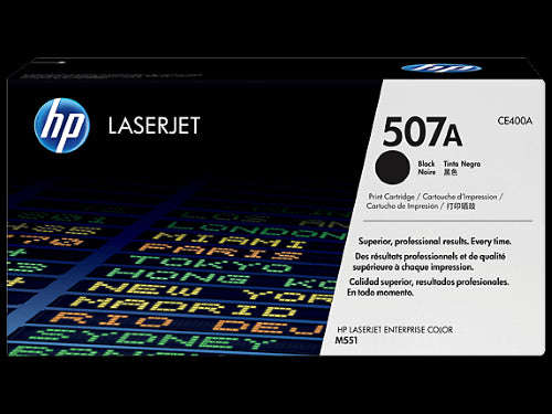 HP 507A / CE400A Black Original Toner