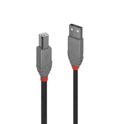 Lindy 1 Metre USB-A 2.0 to USB-B Cable - Anthra Line