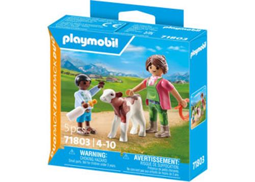Playmobil - Farmer with Calf