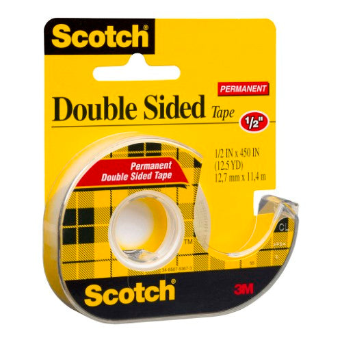 3M Scotch Double Sided Tape Dispenser 137 12mm x 11.4m