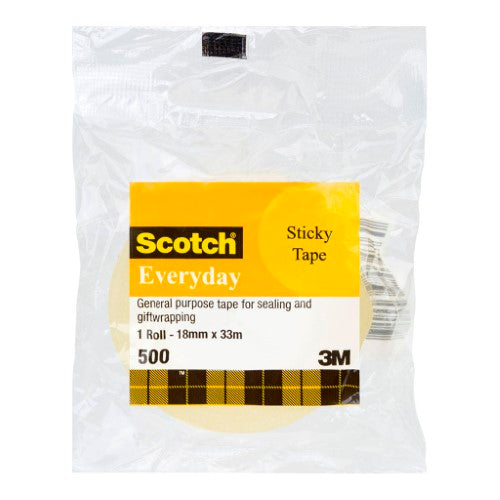 3M Scotch Everyday Tape 500 18mm x 33m