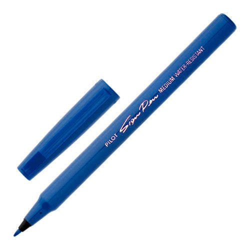 Pilot Sign Pen 0.6mm Blue - (Set of 12 )