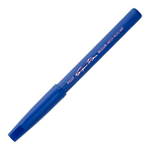 Pilot Sign Pen 0.6mm Blue - (Set of 12 )