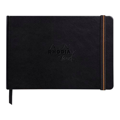 Rhodia Touch Carb'on Black Book A5 Landscape Blank