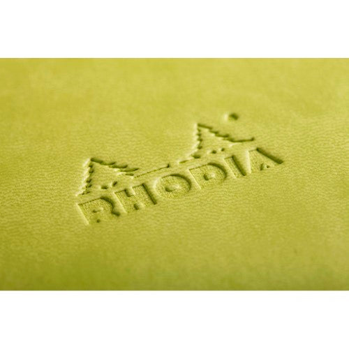 Rhodiarama Hardcover Notebook Pocket Lined Anise Green