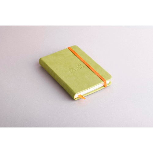Rhodiarama Hardcover Notebook Pocket Lined Anise Green