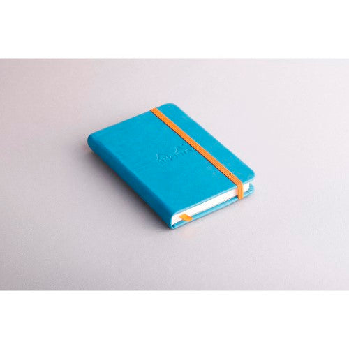 Rhodiarama Hardcover Notebook Pocket Lined Turquoise