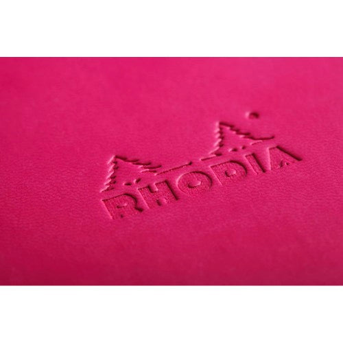 Rhodiarama Hardcover Notebook Pocket Lined Raspberry