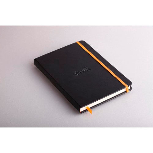 Rhodiarama Hardcover Notebook A5 Lined Black