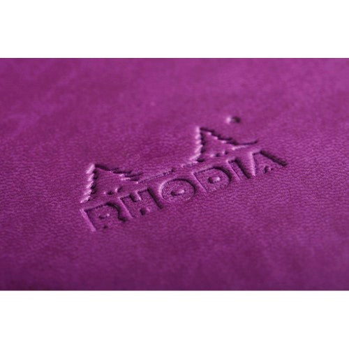 Rhodiarama Hardcover Notebook A5 Lined Purple