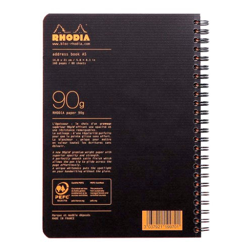Rhodiactive Address Book A5