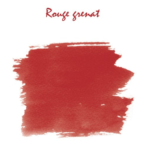Herbin Writing Ink Cartridge Rouge Grenat, Pack of 6